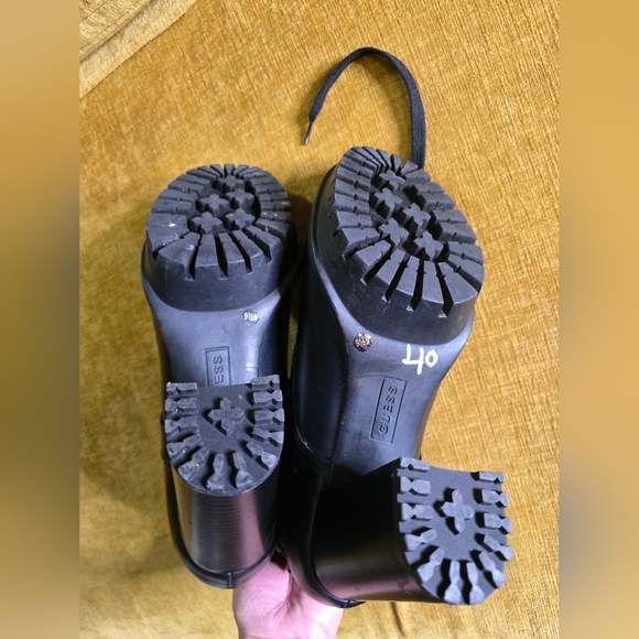 Guess Black and Brown Heeled Boots - Picture 8 of 9